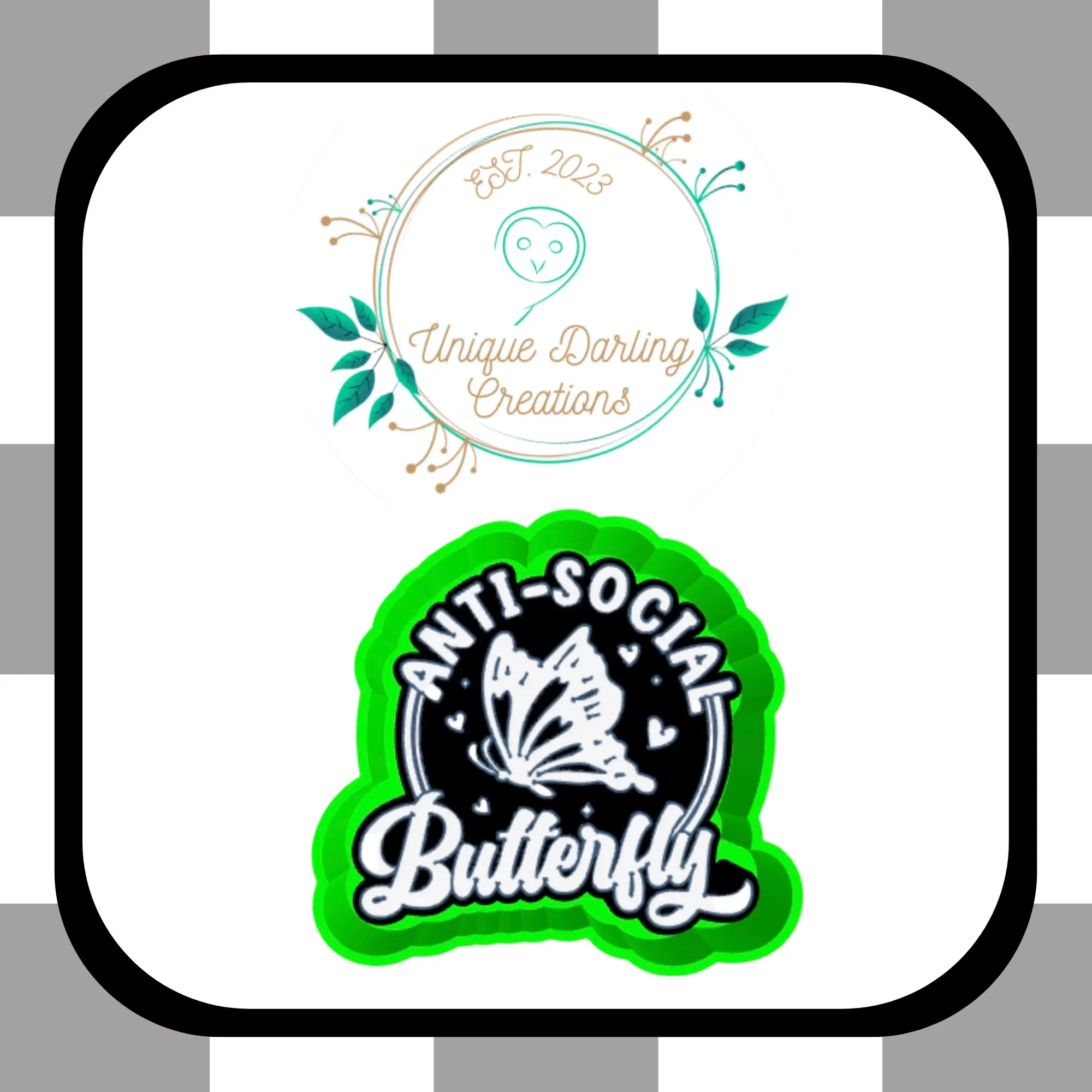 anti social butterfly freshie mold