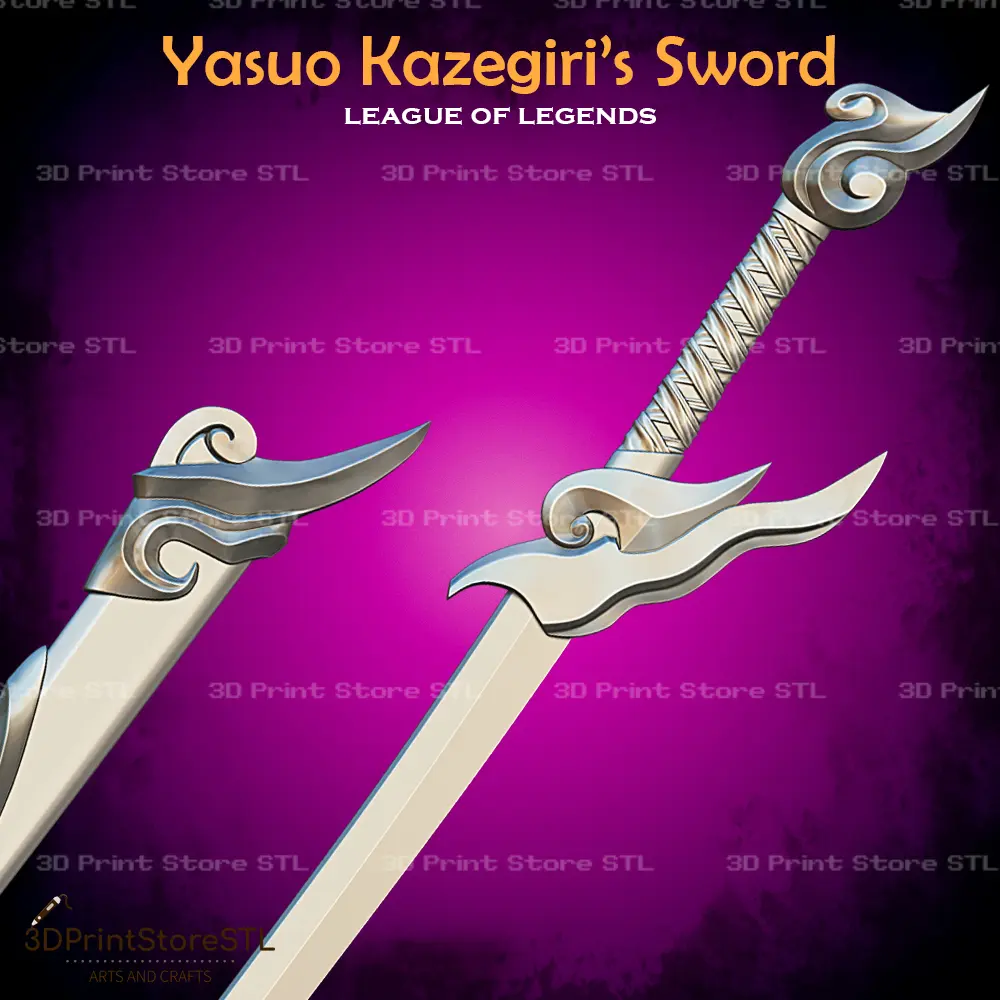 Yasuo Kazegiri Sword Cosplay League Of Legends - STL File