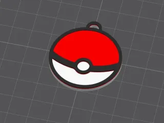 Pokeball keychain