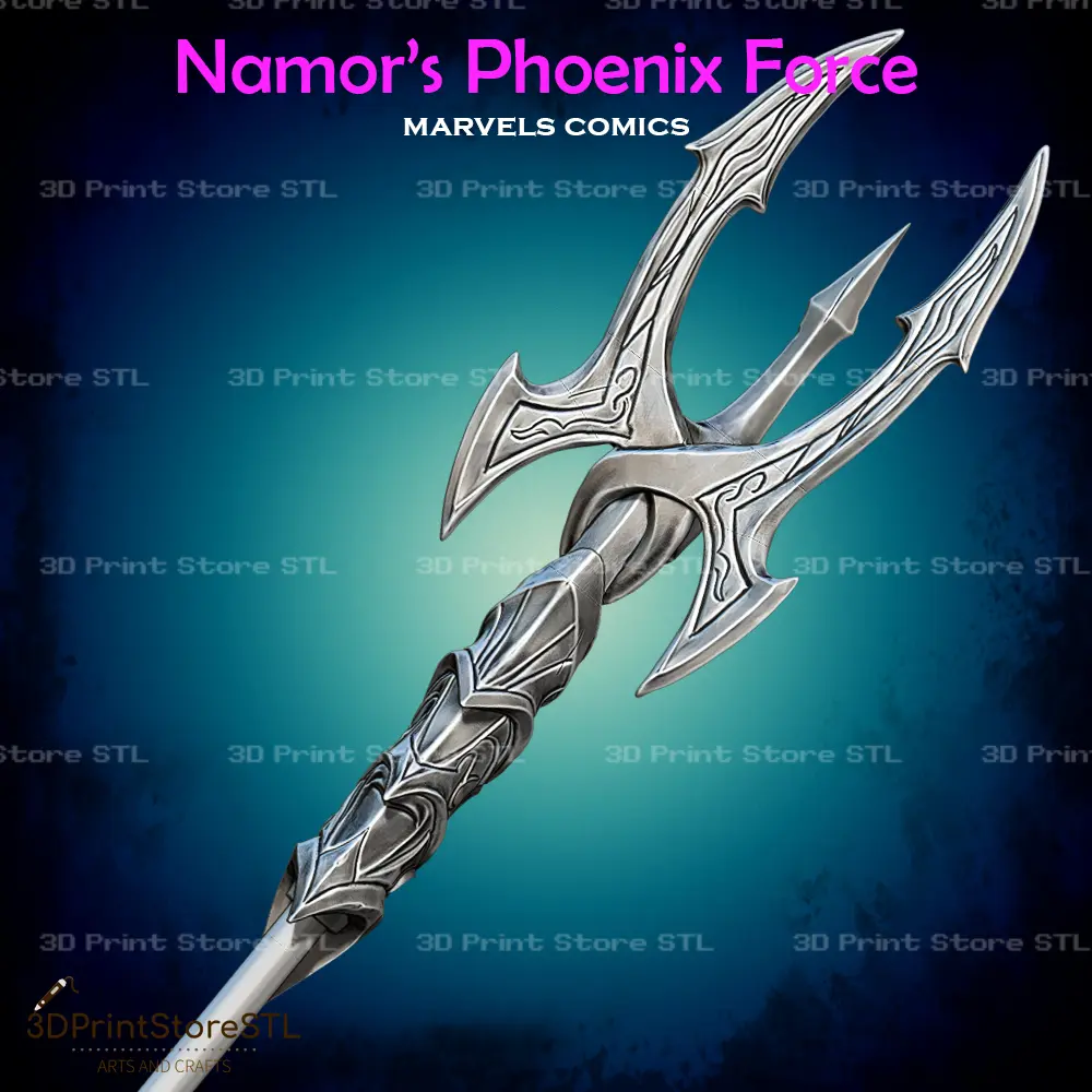 Phoenix Force Namor Trident Cosplay Marvel - STL File