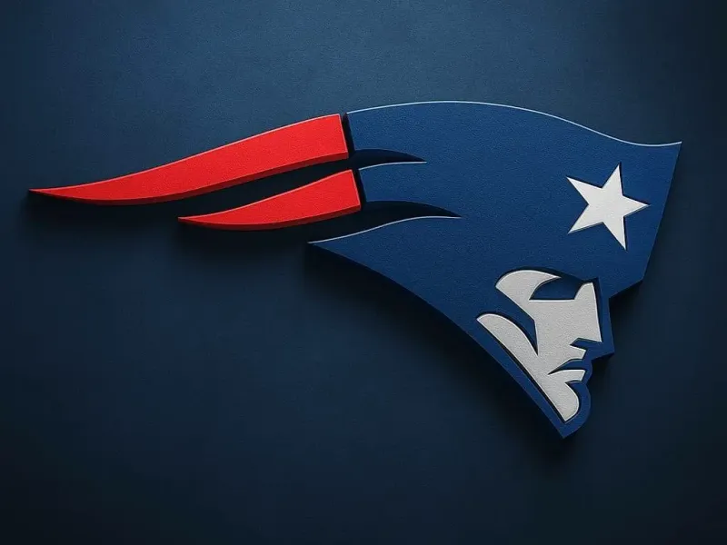 Logo New England Patriots en 3D