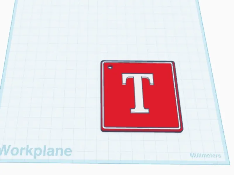 keychain letter T