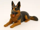 Figura Perro Pastor Alemán Tumbado-4