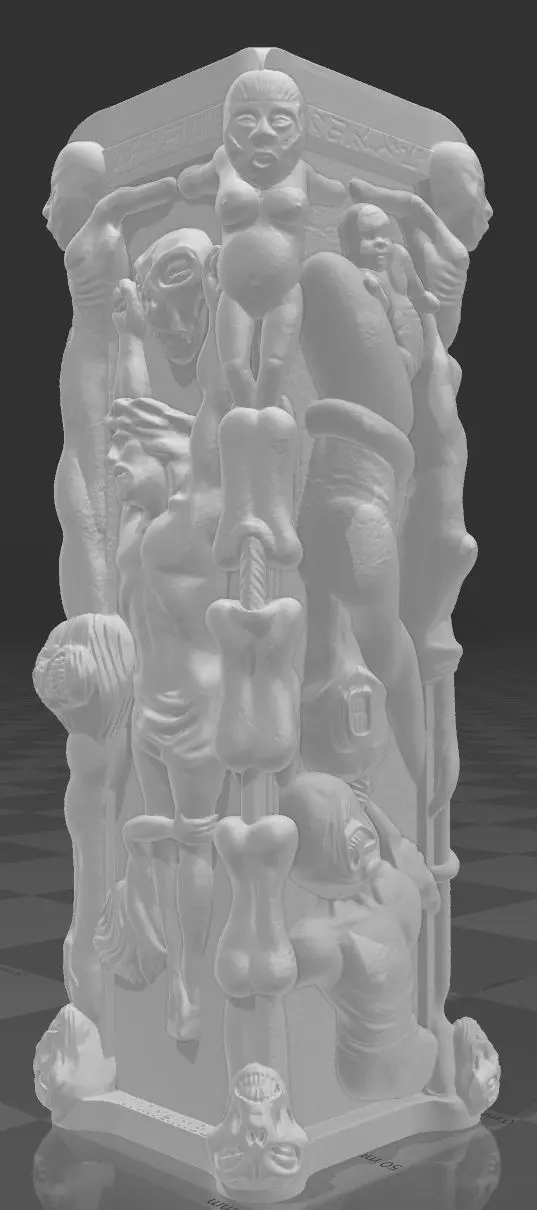 Hellraiser Pillar of Souls Open Mouth V1 3D print model