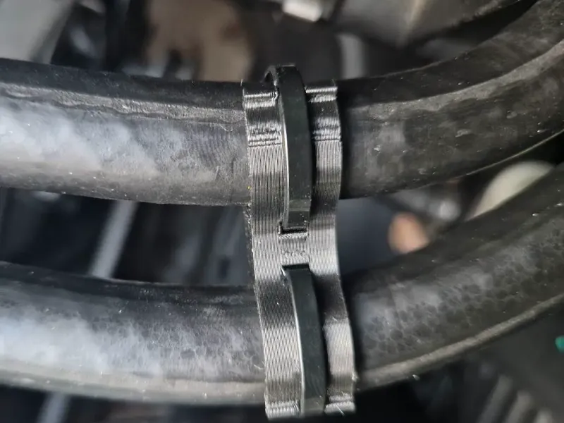 18.5 mm / 3/4" Dual Hoseclamp with tiewrap slots