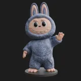 Labubu figurine Fan Art Satue and Keychain