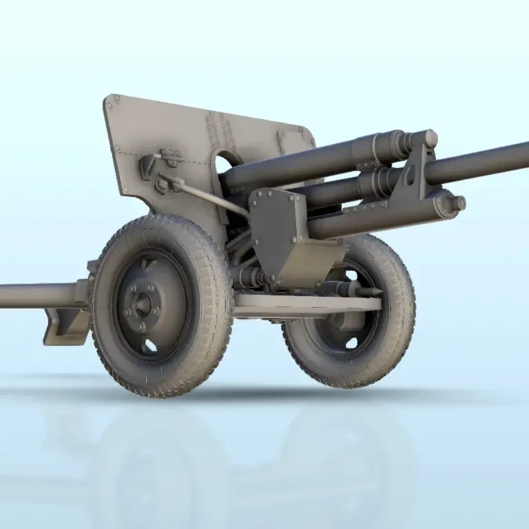 Zis-3 anti-tank cannon - WW2 terrain diaroma