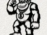 chunky donkey kong game wall art home decor-0