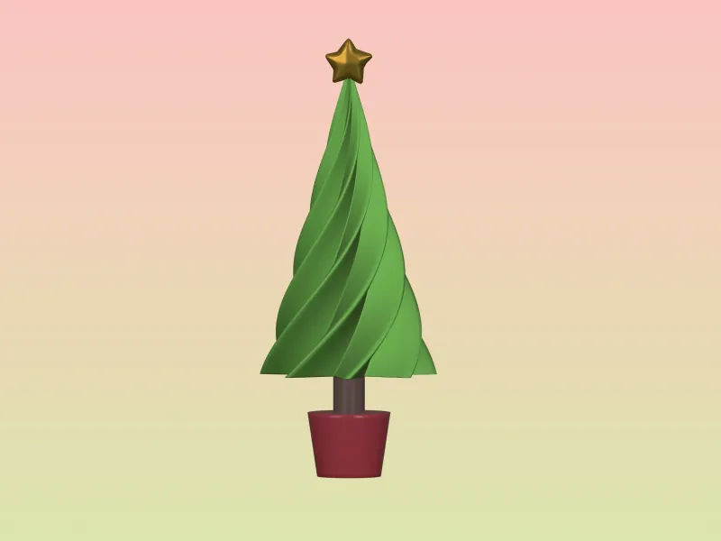 Minimalist christmas tree