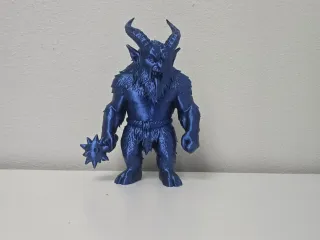 Fearsome Krampus with Club Holiday Figure