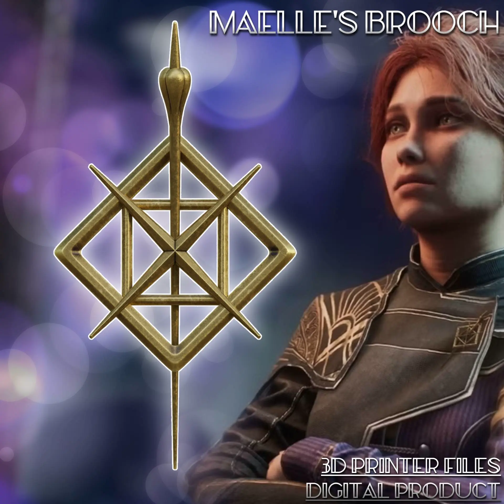 Maelle Cosplay Jewelry Broosh Clair Obscur: Expedition 33