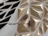 Geometrische honden muurkunst - "Duitse herder stijl"-4