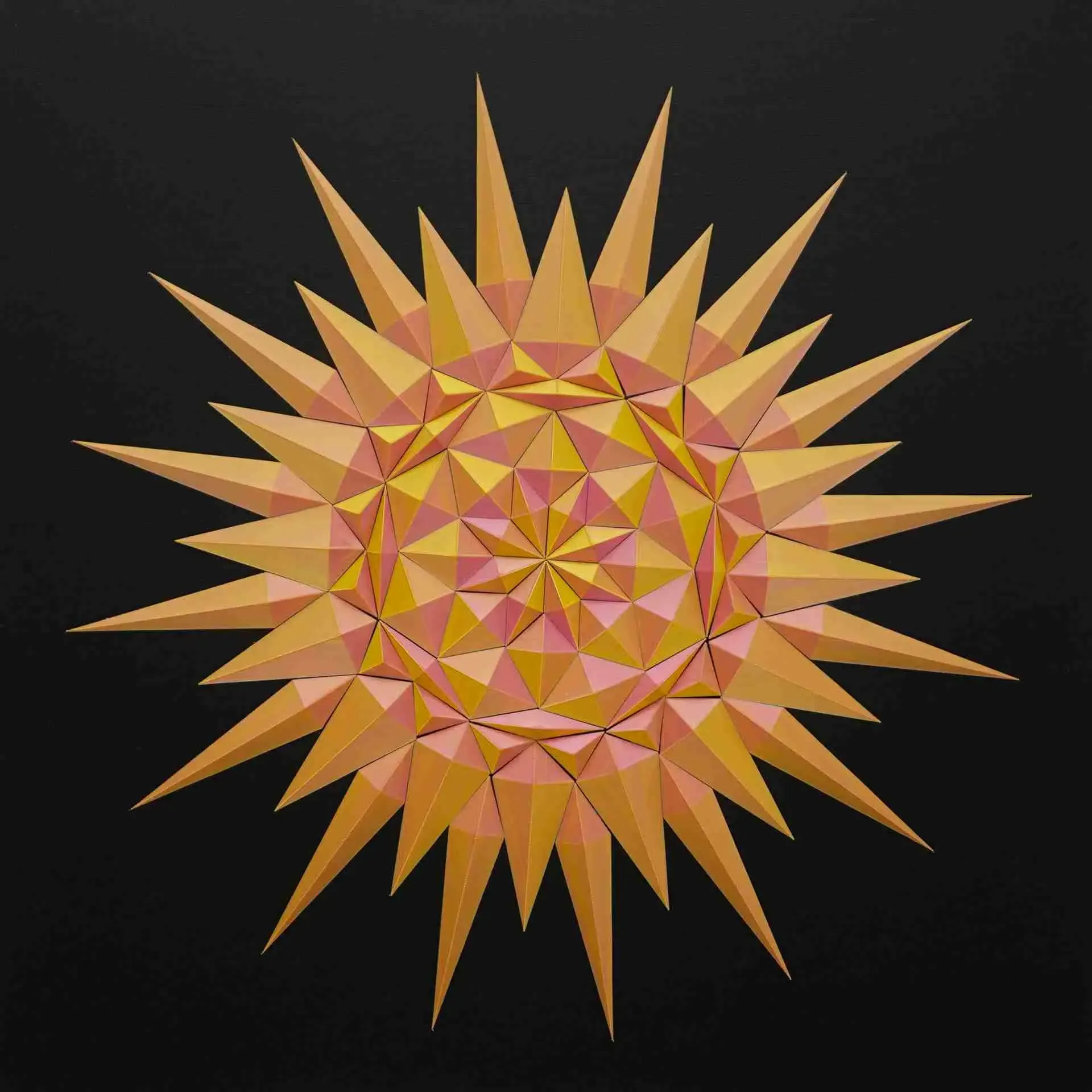 Geometric Star/Sun wall design