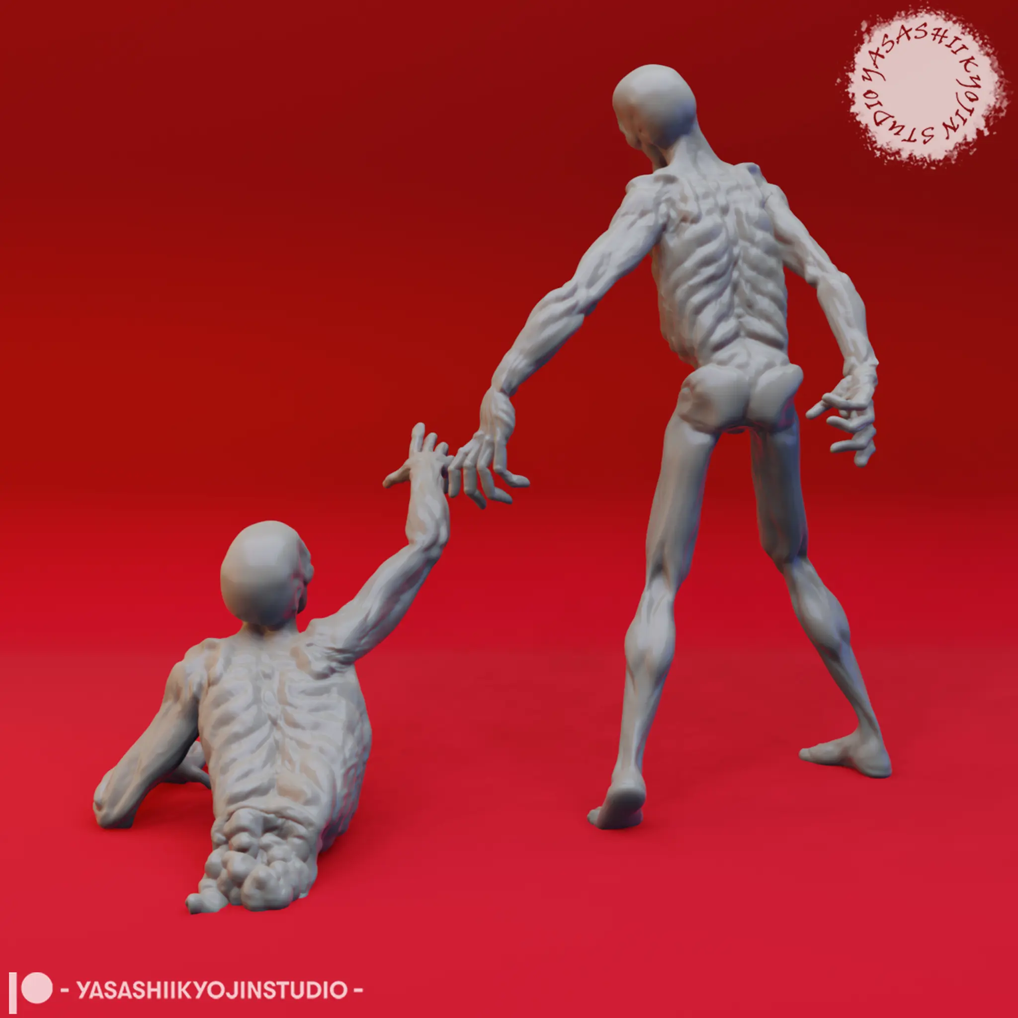 Zombies - Tabletop Miniature (Pre-Supported STL)