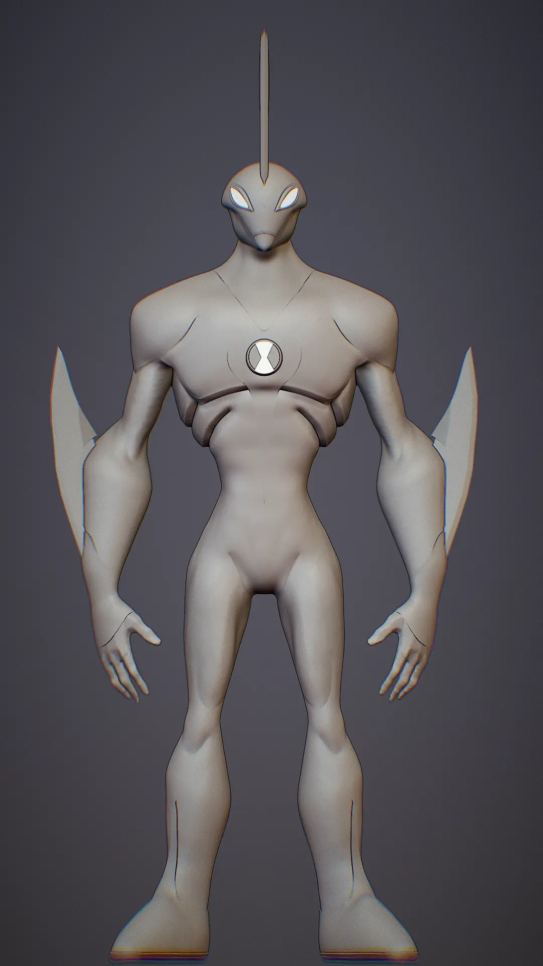 Waybig 3D Model - Ben 10 Alien for Easy Print (Version 2.0)