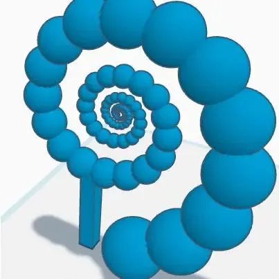 Fibonacci Spiral Decoration.