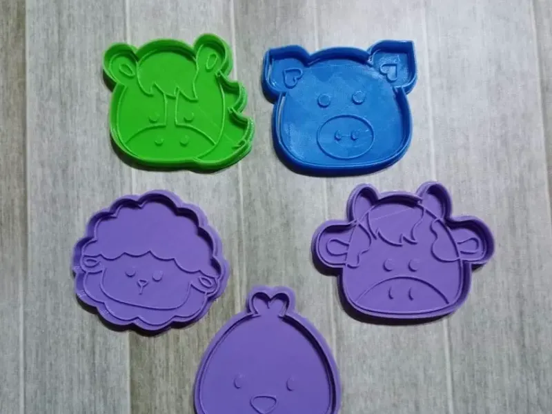 ANIMALES DE GRANJA CORTANTE DE GALLETAS