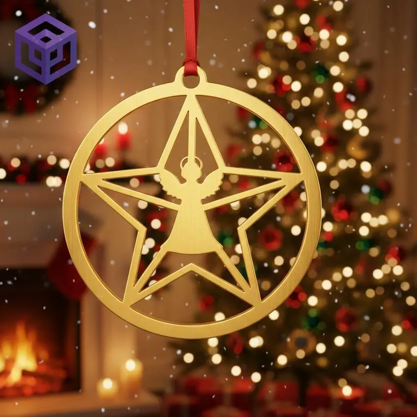 Silhouette Christmas Ornament / adorno navideño de silueta 6