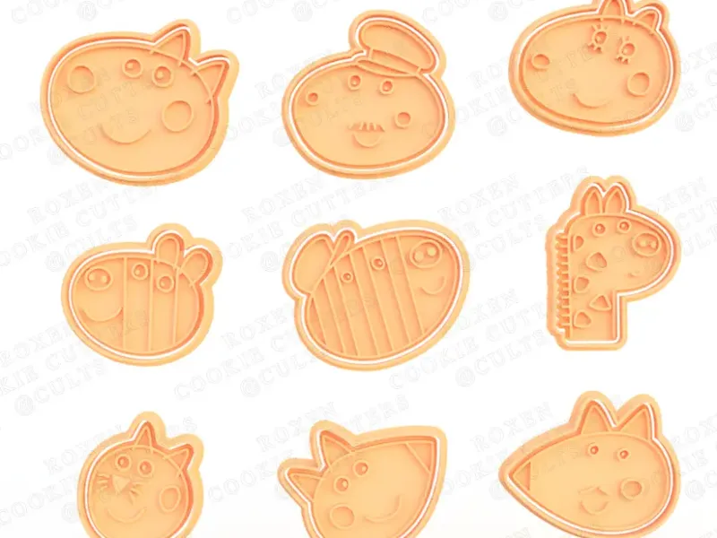 Peppa Pig cookie cutter set de 18 #3 numai capete
