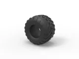 Monster Jam tire 8 Scale 1:25-6