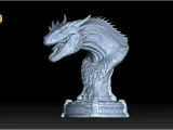 Vermax Bust STL House of the Dragon 3D Print Sculpture Model-4