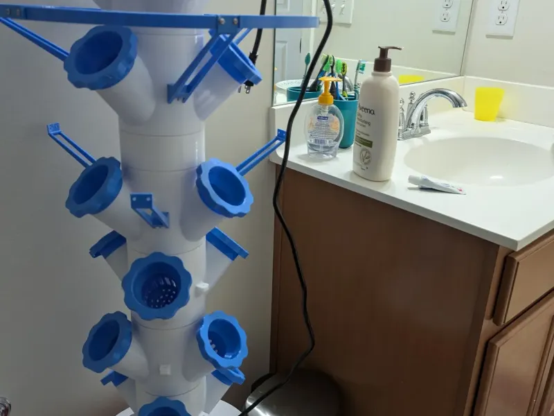 Hydroponik-Turmgarten