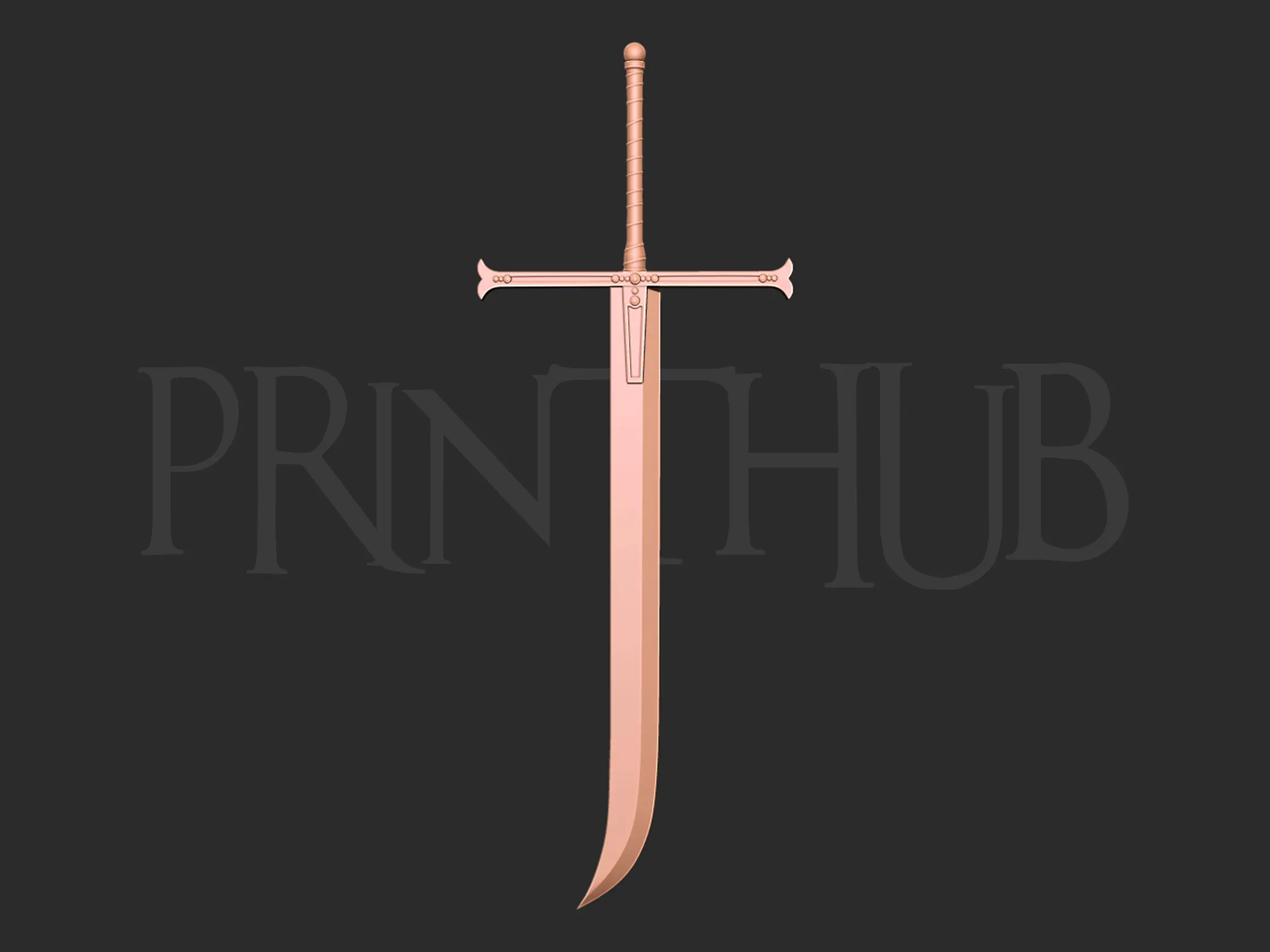 Yoru Dracule Mihawk Espada modelo de impresión 3d
