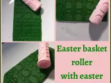 EASTER BASKET TEXTURED ROLLERS WITH A STAMP-0