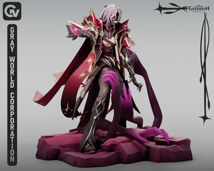 Characters & Creatures STL Download - Rerir | Genshin Impactby Gray ...