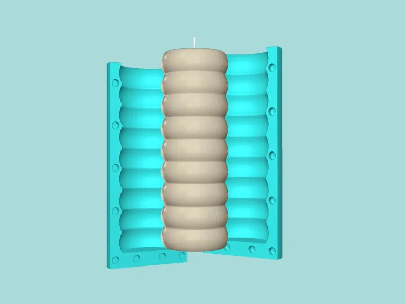 Candle Mold A17 - Molding Maker Wick Template
