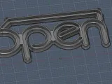 Neon Flex Led Sign OPEN, 6mm strip -2 Sizes-1