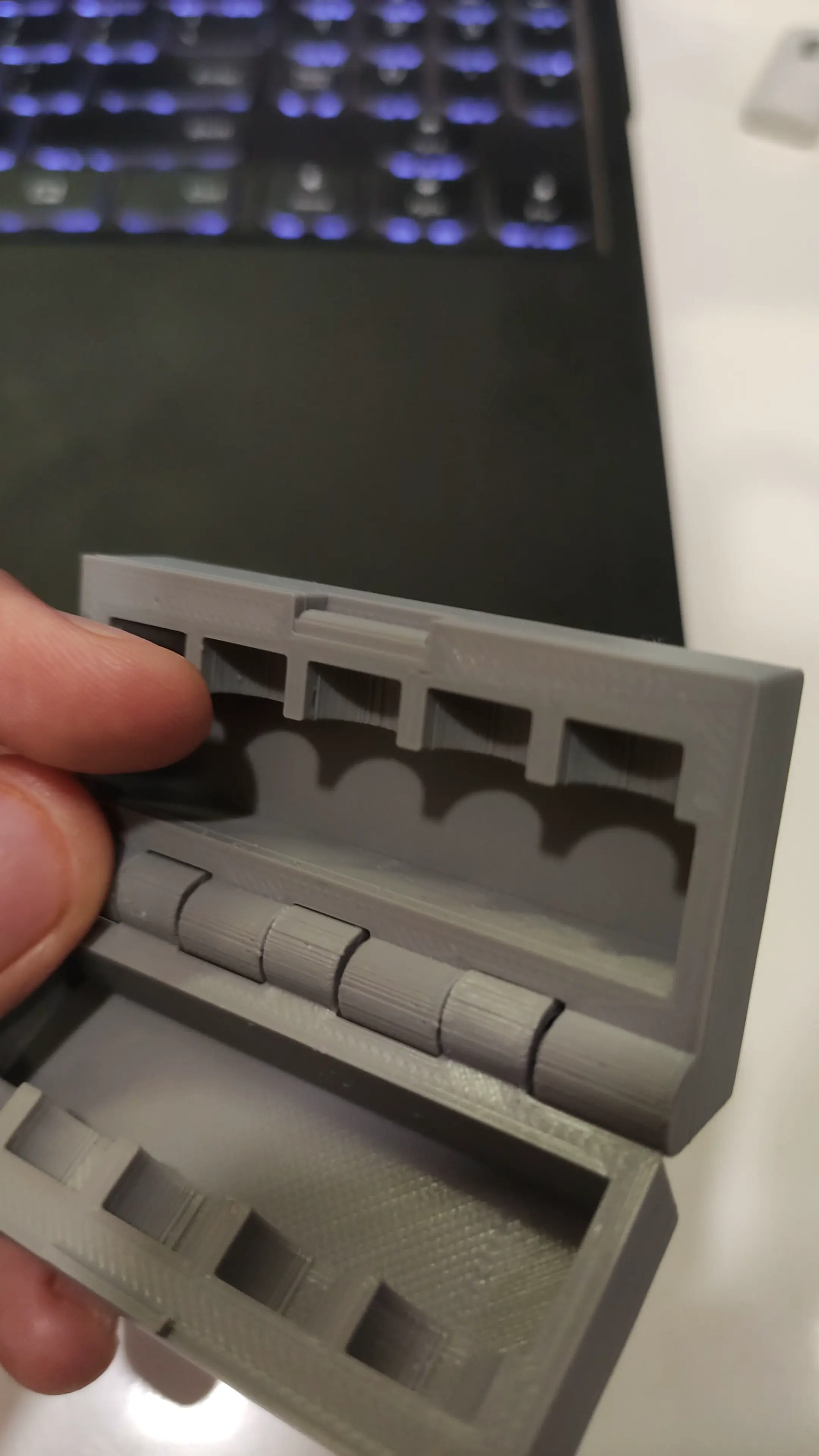 Print in place box for the NSTT print