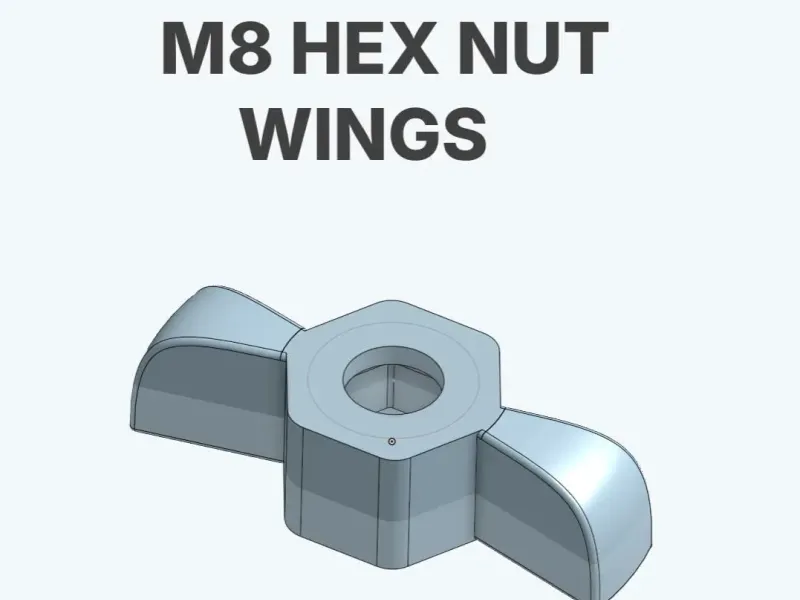 M8 Hex Nut Wings