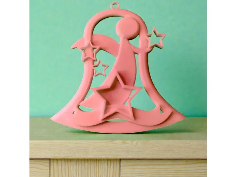 Christmas bell ornament
