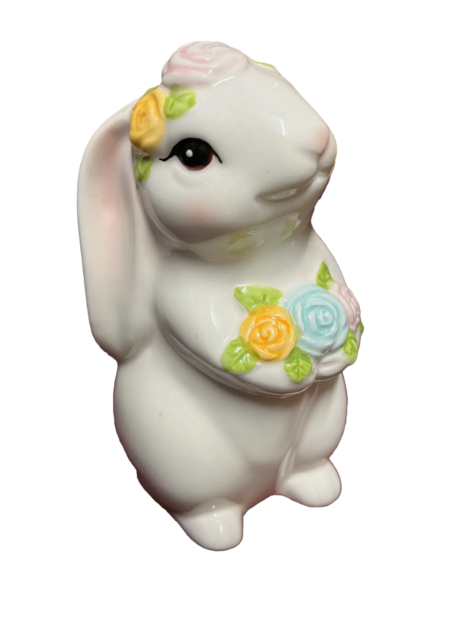 Easter Bunny with a Bouquet