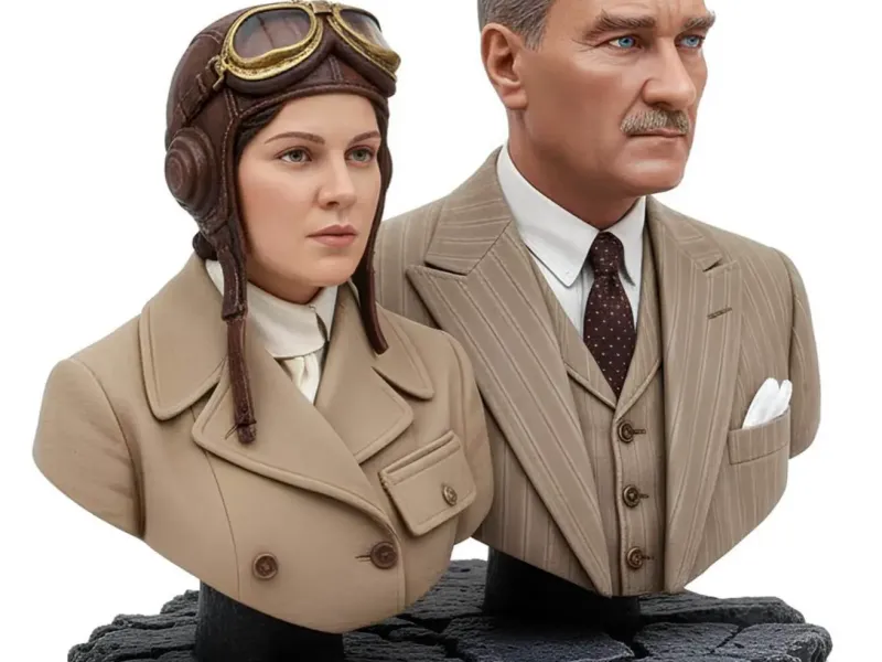Sabiha Gökçen & Mustafa Kemal Atatürk