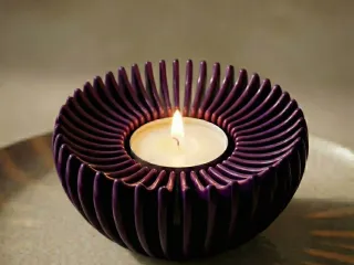 Sunburst Shadow Turbine | Tealight Holder