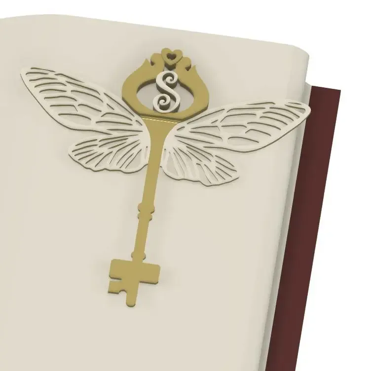 Butterfly Key Bookmark - Letter pack (S-Z)