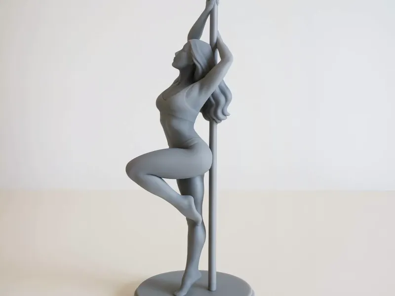 Elegant Pole Dance Sculpture