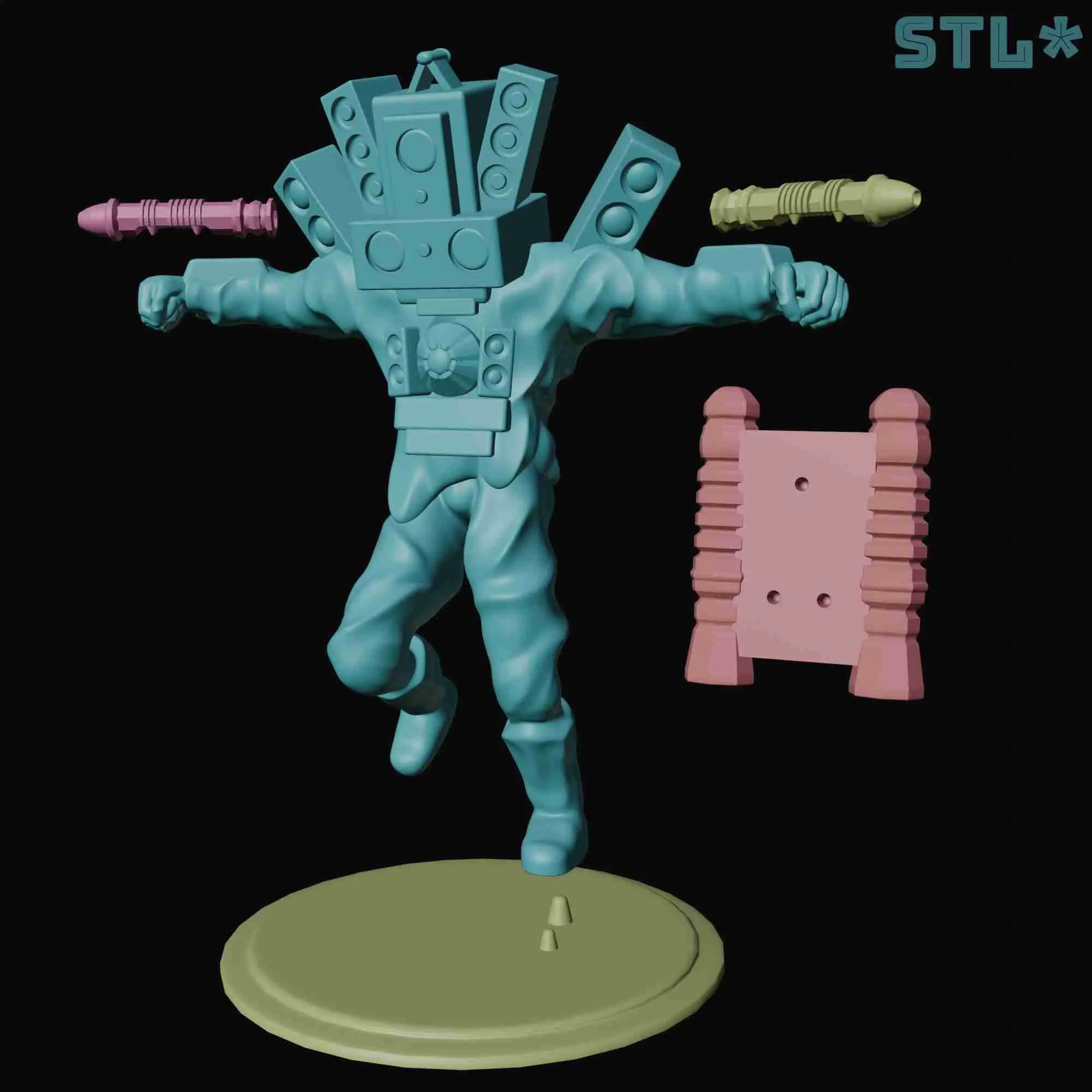 UPGRADED TITAN SPEAKERMAN FROM SKIBIDI TOILET | 3D FAN ART