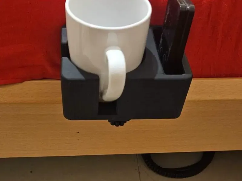 bedside cup and phone/remote holder