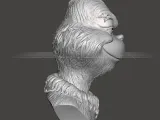 3D printable Grinch Bust-2