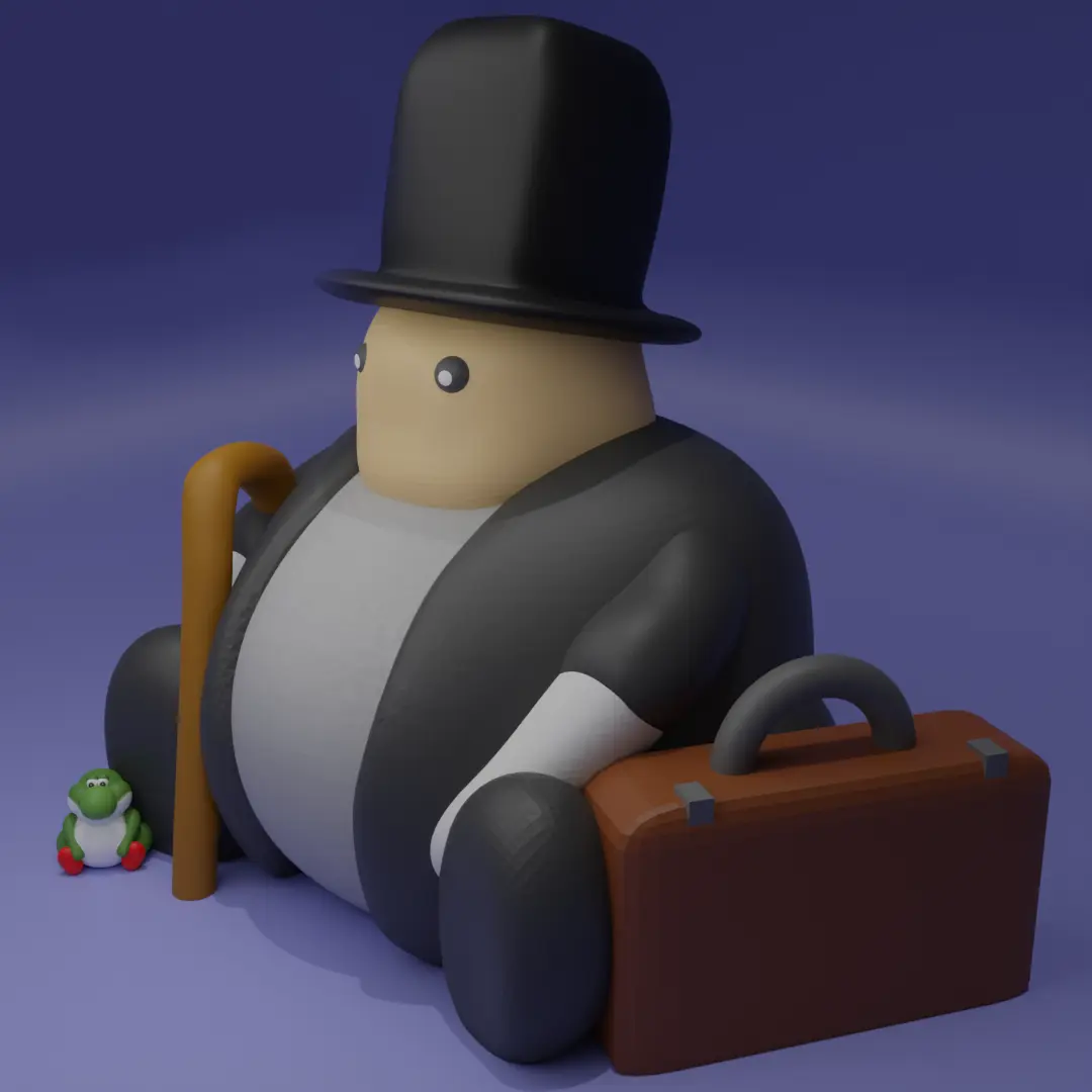 Businessman Chonk - MEME - CREALITY CLOUD EXCLUSIVE