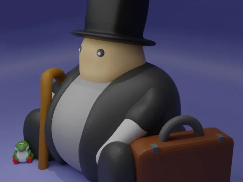 Businessman Chonk - MEME - CREALITY CLOUD EXCLUSIVE