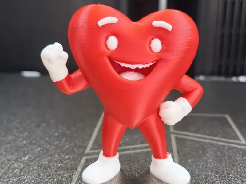 Figura de Corazón Feliz para San Valentín