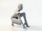 Futuristic Lady Figurine Female Sci-Fi 3D Printable-1