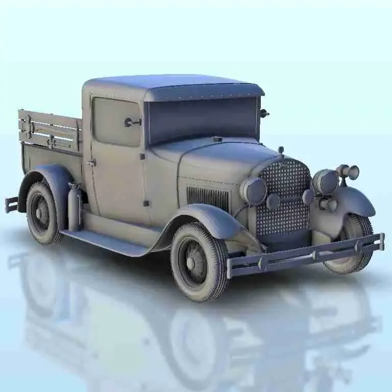 Ford Model A 1930 - Fire Truck - scenery warhammer miniature