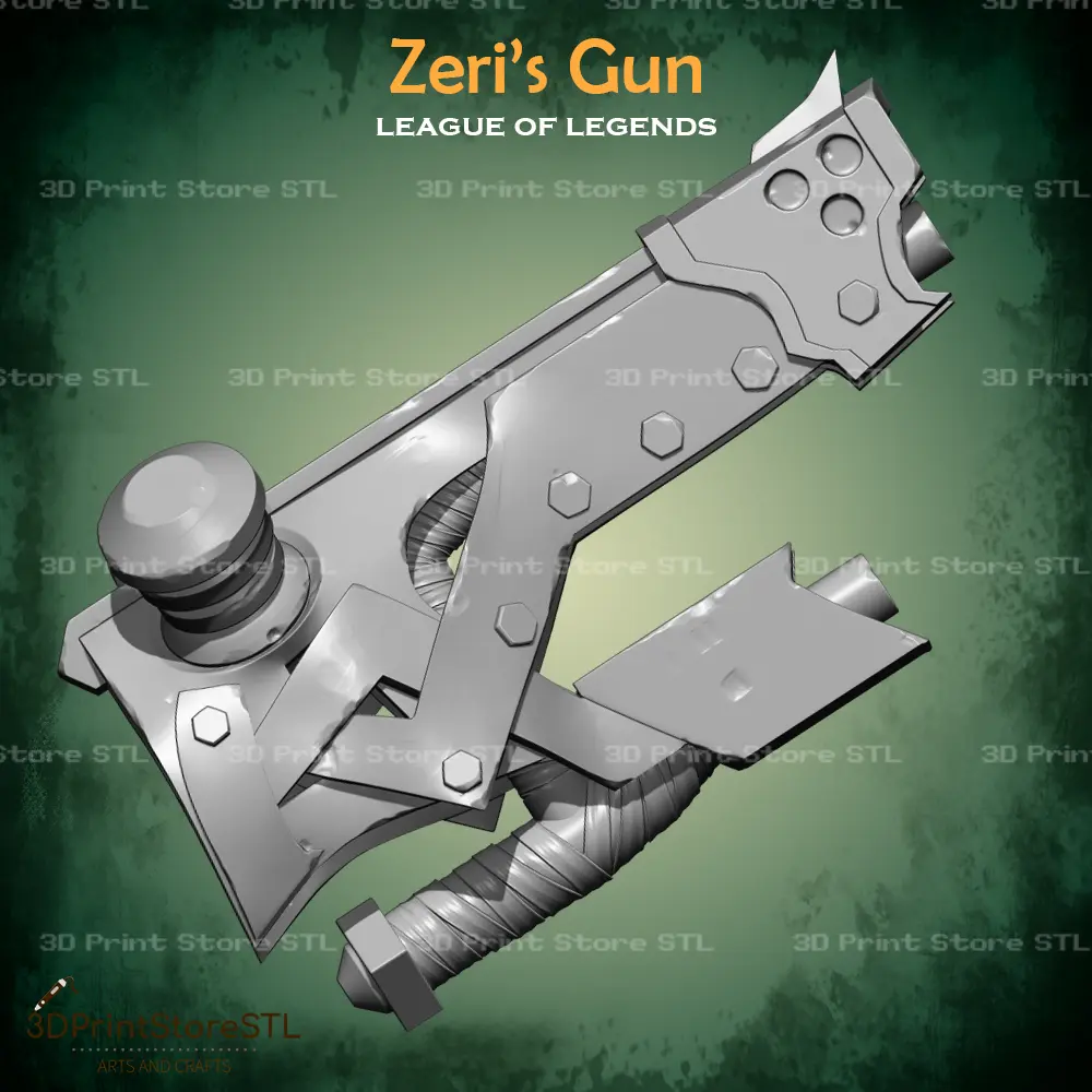 Zeri Gun Cosplay League of Legends - STL File