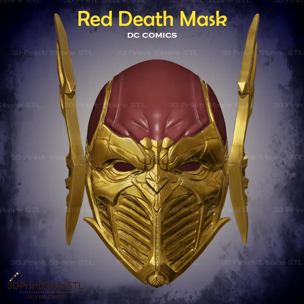 Red Death Batman Mask Cosplay DC Comics - STL File