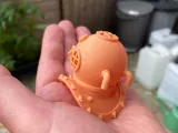 Шлем глубоководного водолаза с дополнительным черепом и подставкой-3